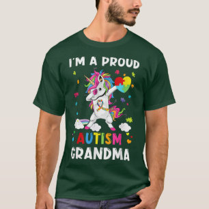 Ich bin eine stolze Oma Dabbing Unicorn Autismus A T-Shirt