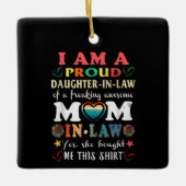 Ich bin eine stolze Tochter im Jura, Phantastisch  Keramikornament (Vorderseite)