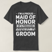 Ich bin eine stolze Trauzeugin des Trauzeugen T-Shirt (Design vorne)