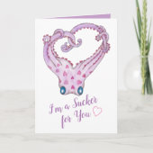 Ich bin eine Sucker für Ihre Octopus Valentine Car Karte (Vorderseite)