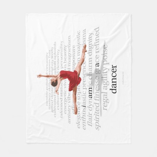 Ich bin eine Tänzerin Fleece Blanket (Vorderseite)