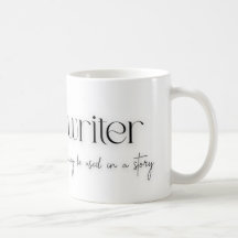 Ich bin eine Tasse des Schriftstellers