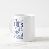 Ich bin eine Tennis-Mama Kaffeetasse (Vorderseite Links)