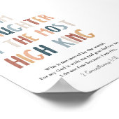 Ich bin eine Tochter des höchsten Königs-Posters Poster (Ecke)