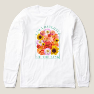 Ich bin eine Tochter des Königs Christian Floral T Tri-Blend Shirt