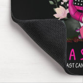 Ich bin eine Überlebende Gnome Pink Ribbon Brustkr Mousepad (Ecke)