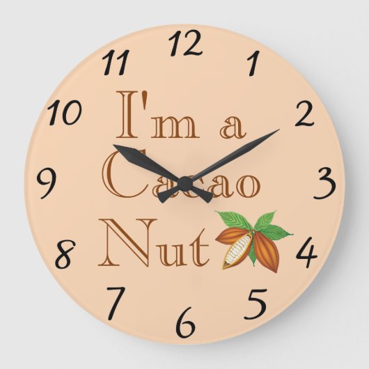 Ich bin eine Uhr der Kakaomantel (Vorderseite)