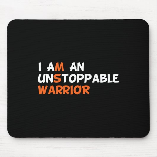 Ich bin eine unaufhaltsame Kriegerin mit Multipler Mousepad (Vorne)