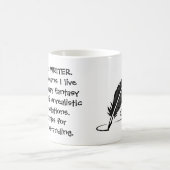 Ich bin eine Verfasser-Tasse Kaffeetasse (Mittel)