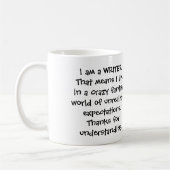 Ich bin eine Verfasser-Tasse Kaffeetasse (Links)