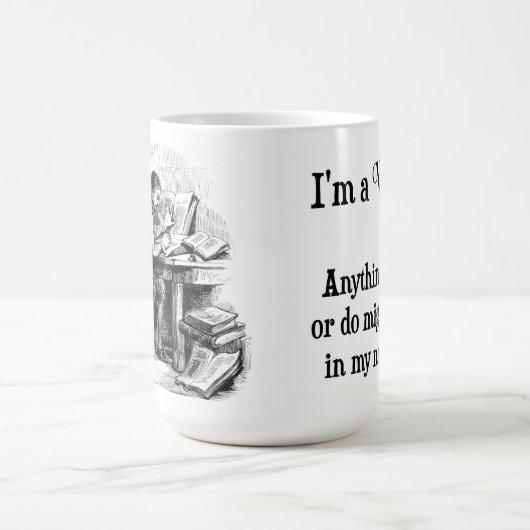 Ich bin eine Verfasser-Tasse Kaffeetasse (Mittel)