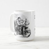 Ich bin eine Verfasser-Tasse Kaffeetasse (Vorderseite Links)