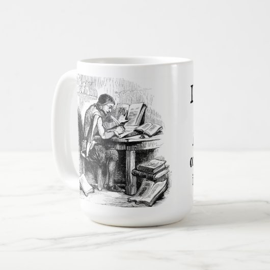 Ich bin eine Verfasser-Tasse Kaffeetasse (Vorderseite Links)