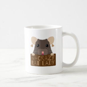 Ich bin eine verrückte Rattendame Kaffeetasse