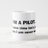 Ich bin EINE VERSUCHSkaffee-TASSE Jumbo-Tasse (Vorderseite)