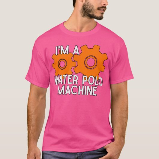 Ich bin eine Wasser-Polo-Maschine T-Shirt (Vorderseite)