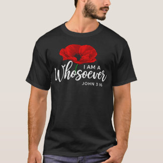 Ich bin eine Wer-bin-ich-auch-Christen-Blumen-Frau T-Shirt