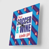 Ich bin eine Wine Kinda Gal Uhr (Winkel)