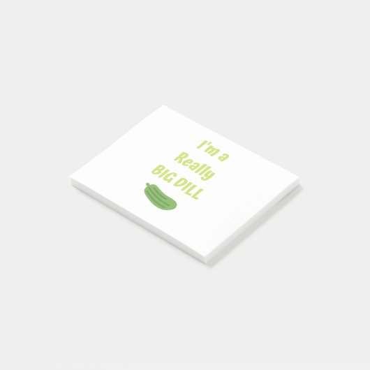 Ich bin eine wirklich große, dumme Funny Pickle Post-it Klebezettel (angewinkelt)