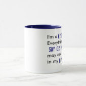 Ich bin eine Writer Coffee Tasse (Zentrum)