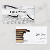 Ich bin eine Writer-Visitenkarte Visitenkarte (Vorne/Hinten)