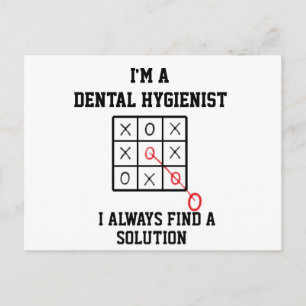 Ich bin eine zahnärztliche Hygienikerin, ich finde Postkarte