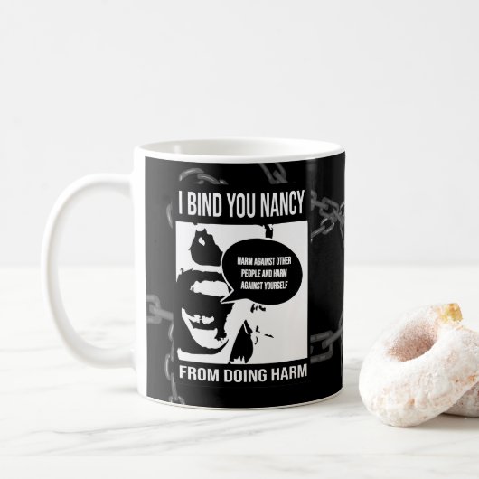 Ich bin eine zarte Blume Kaffeetasse (Mit Donut)