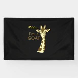 Ich bin eine Ziege Cool, die Giraffe verwirrt Banner