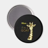 Ich bin eine Ziege Cool, die Giraffe verwirrt Magnet (Vorderseite/Rückseite)