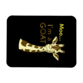Ich bin eine Ziege Cool, die Giraffe verwirrt Magnet (Horizontal)