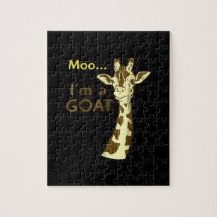 Ich bin eine Ziege Cool, die Giraffe verwirrt Puzzle