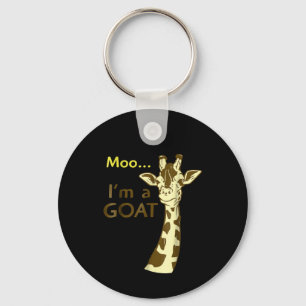 Ich bin eine Ziege Cool, die Giraffe verwirrt Schlüsselanhänger