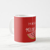 Ich bin einer in einer Melone-niedlichen Kaffeetasse (Vorderseite Links)