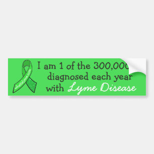 Ich bin einer von 300.000, bei denen Lyme-Borrelio Autoaufkleber