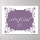 Ich bin einer von einer Art Zitat Poster (Vorne)