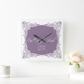 Ich bin einer von einer Art Zitat Quadratische Wanduhr (Zuhause)