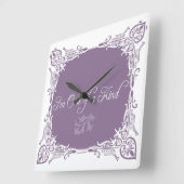 Ich bin einer von einer Art Zitat Quadratische Wanduhr (Winkel)