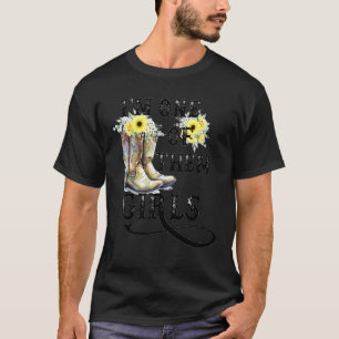 Ich bin eines dieser Mädchen Cowgirl-Stiefel Sonne T-Shirt