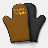 Ich bin einfach Chillin und Grillin'Brown Ofenhandschuh (Vorderseite/Rückseite)