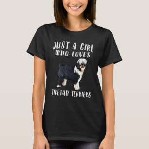 Ich bin einfach ein Mädchen, das Tibetan Terrier H T-Shirt