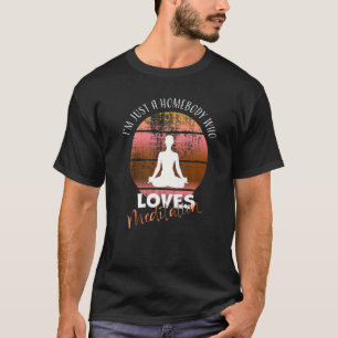 Ich bin einfach ein Stubenhocker, der Meditation Y T-Shirt