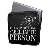 Ich bin einfach eine fabelhafte Person! Laptopschutzhülle (Vorderseite Links)