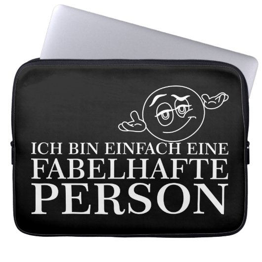 Ich bin einfach eine fabelhafte Person! Laptopschutzhülle (Vorderseite)