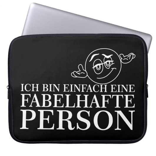 Ich bin einfach eine fabelhafte Person! Laptopschutzhülle (Vorderseite)