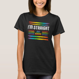 ICH BIN EINFACH EINFACH KIDNT Rainbow LGBT Flag Ga T-Shirt