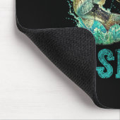Ich bin einfach glücklicher, wenn ich fische mousepad (Ecke)