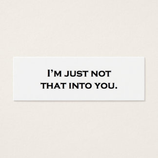 Ich bin einfach nicht so in dich.