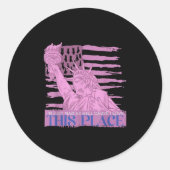 Ich bin einfach so traurig wie heilig, weil ich di runder aufkleber (Vorderseite)