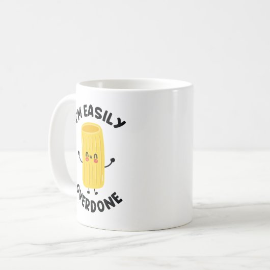 Ich bin einfach übertrieben kaffeetasse (Vorderseite Links)