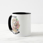 "Ich bin einfach umher" Sloth Novelty Tasse (Vorderseite Links)